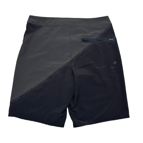 Men's American Eagle Small Swim Shorts Trunks Board Hybrid Black Gray Drawstring - Picture 4 of 9